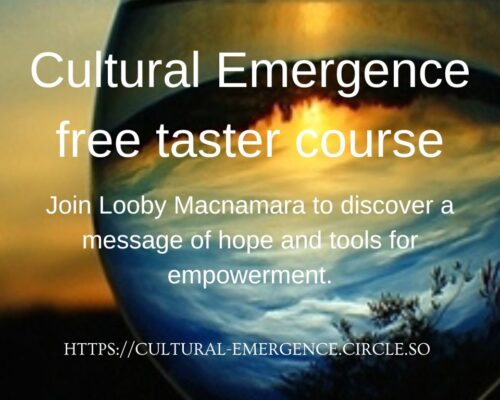 Cultural Emergence taster course Cultural Emergence Taster course flyer
